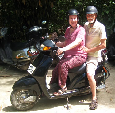 Seniors on Scooter on Havelock Island