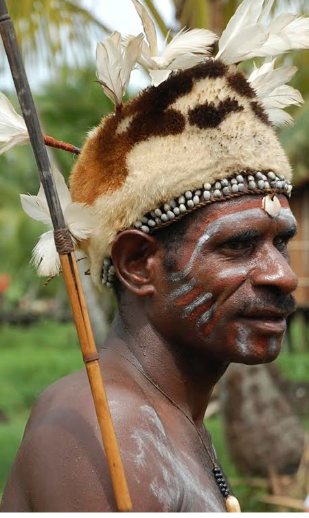 Asmat village, West Papua, Indonesia
