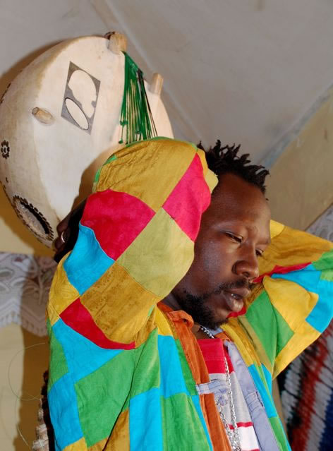 Pa Bobo Jobarteh playing the Kora in The Gambia