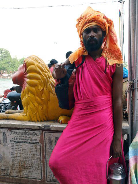 Holy man at the Kumbh Mela festival.