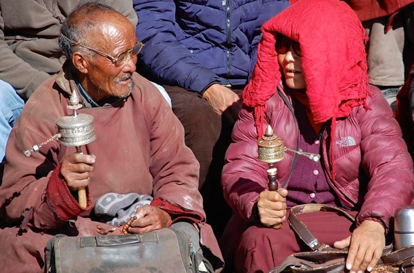 Spectators at a festival in Ladakh