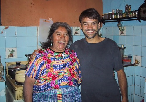 The author and Spanish teacher Alejandra in Quetzaltenango, Guatemala