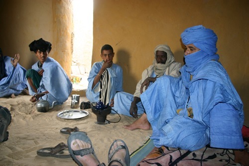 Author with the Blue Men of the Sahara