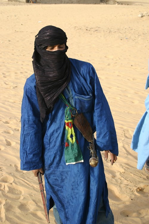 Tuareg with sword and knife