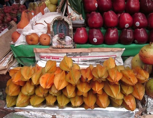 Star fruit at a market in Mexico