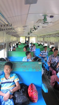 Passengers on the circle train