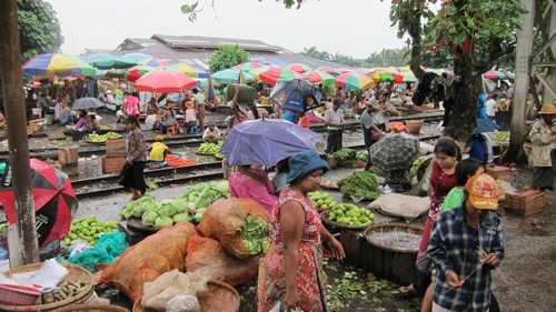 Street market, Myanmar