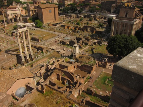 The Roman Forum during the off-season if often almost tourist-free.