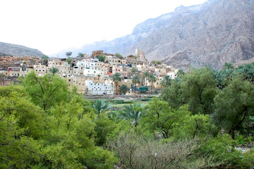 A mountain village in Oman