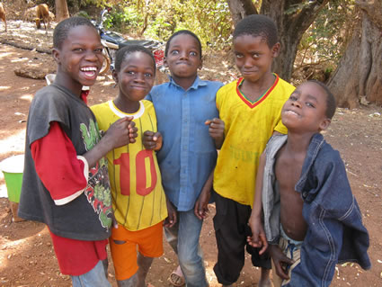 Boys in Guinea.