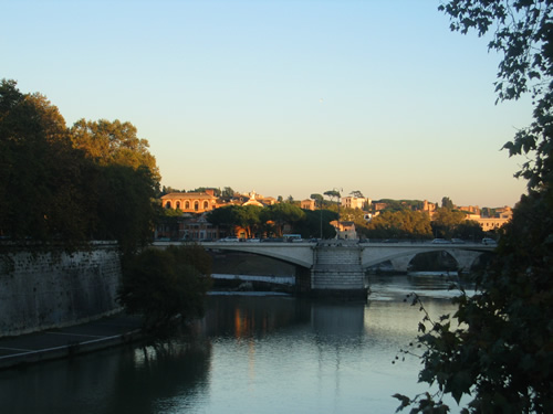 Bridge over the Arno in Rome