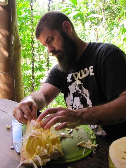 Slow Food: Cutting up Jackfruit