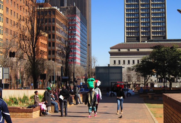 Street scene in downtown Johannesburg