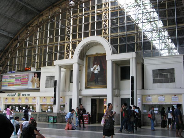 Bangkok is the hub for Southeast Asian train travel