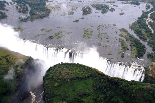Victoria Falls on the border of Zimbabwe and Zambia