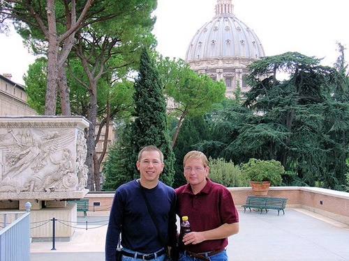 Author and partner in Rome.