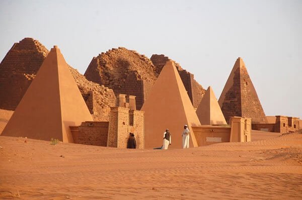 Nubian pyramids in North Sudan