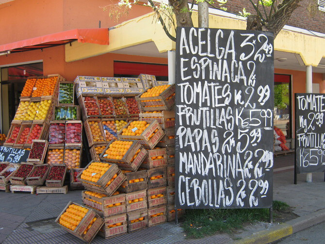 Move to Argentina, and enjoy the fruit stands.