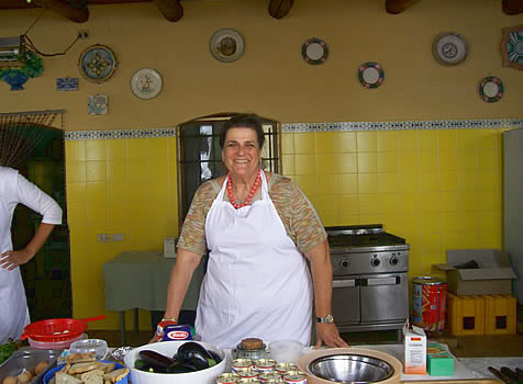 Cooking class at an agriturismo in Southern Italy.