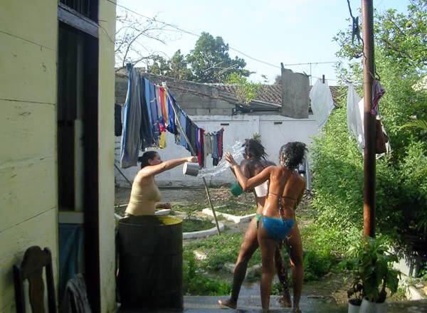Waterfight in Cuba