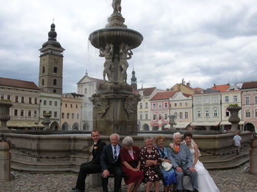 After the marriage ceremony in South Bohemia