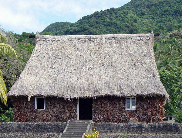 Traditional Fijian Bure (gathering place)