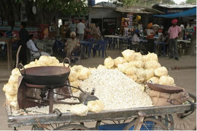 Popcorn stands at ceremony