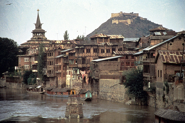 The city of Srinagar, Kashmir.