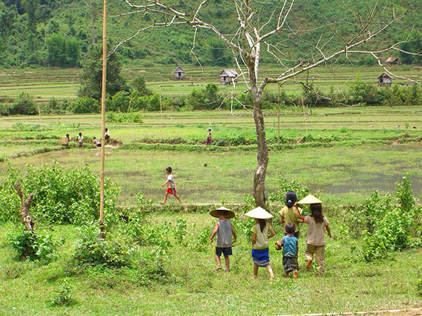Kids at play in Ban An