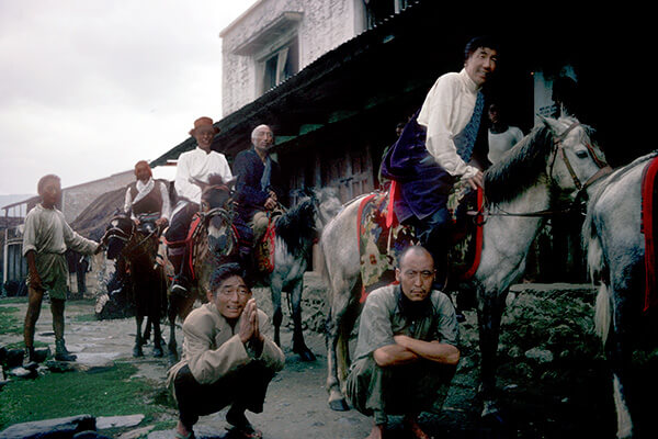 Tibetan men in Nepal