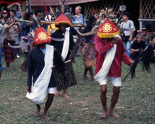 Funeral Dancers in Tana Toraja, Indonesia