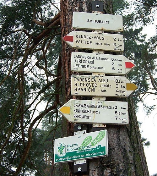 Biking signs in Eastern Europe