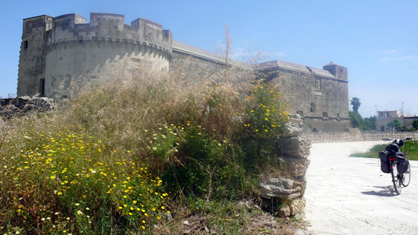 Castle at Acaya in Puglia