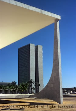Architecture in Brasilia, Brazil makes for an interesting photography subject.