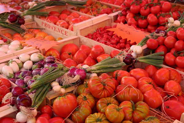 Market in Provence near Avignon