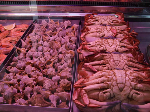 Seafood at a Lisbon market