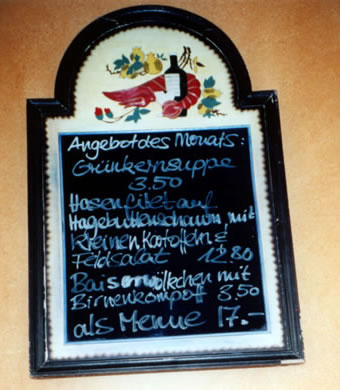 Traditional German fare at the the Eckbert Restaurant in Berlin