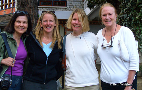 Women group travel in Bhutan