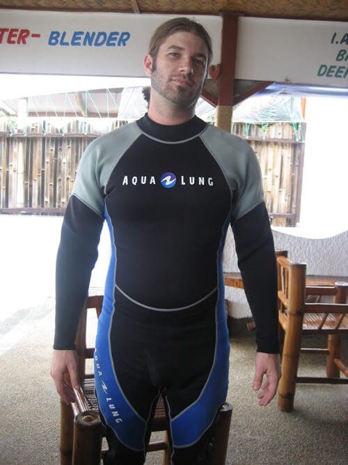 Working as a scuba diver