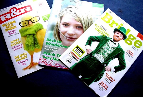 Three students' English magazines published in Prague