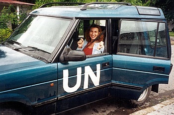 Zorana Maltar with United Nations in East Timor