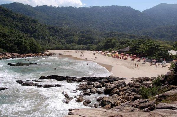 A beach in Paraty, Brazil