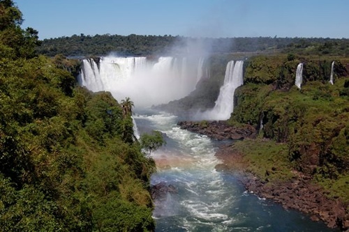 Iguazu Falls waterfall in Brazil