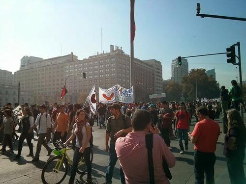 Students in Santiago.