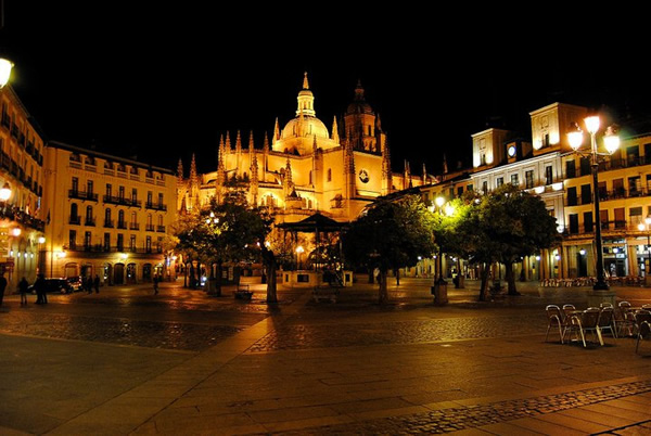 The Plaza in Segovia, Spain - a day trip opportunity from Madrid
