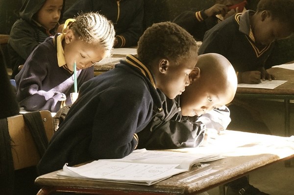 Students taught English in Africa