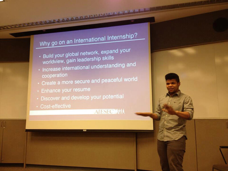 Presentations on reasons to intern