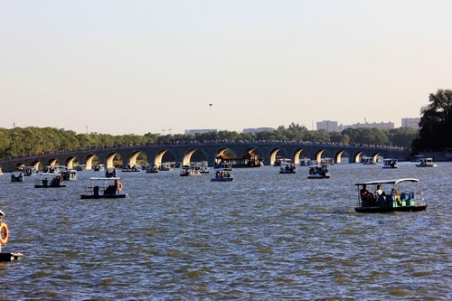 Summer on the river in Beijing