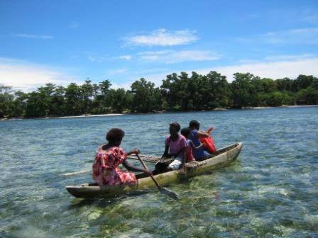 Canoe in Papua New Guinea