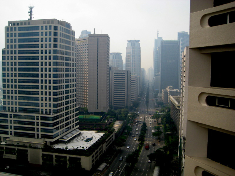 Modern Makati skyline in the Philippines